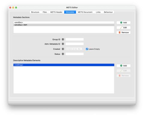 Adding descriptive metadata
